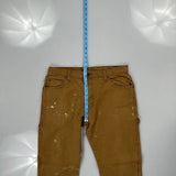 Carhartt Carpenter Trousers - 34W 32L Brown Cotton