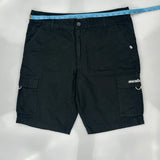 Ecko Unltd Cargo Shorts - 36W 10L Black Cotton