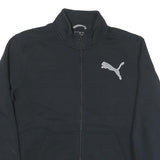 PUMA Mens Black Zip Up Cotton Blend Jacket XL Sports Casual Athleticwear