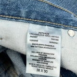 Dickies Double Knee Jeans - 36W 30L Blue Cotton