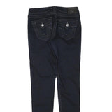 TRUE RELIGION Womens Jeans Blue Regular Skinny Denim Dark W28 L31 Zip Cotton