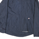 DICKIES Mens Navy Blue Classic Nylon Jacket M Zip Plain Casual Workwear