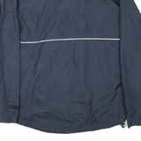 DICKIES Mens Navy Blue Classic Nylon Jacket M Zip Plain Casual Workwear