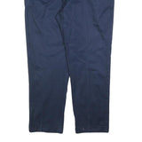 TOMMY HILFIGER Mens Cotton Blend Navy Blue Regular Straight Trousers W36 L30