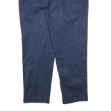 TOMMY HILFIGER Mens Cotton Blend Navy Blue Regular Straight Trousers W36 L30