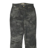 ASCANI Womens Polyester Blend Black Grey Regular Fit Straight Leg Trousers W29