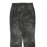 ASCANI Womens Polyester Blend Black Grey Regular Fit Straight Leg Trousers W29