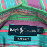 Ralph Lauren Striped Shirt - Large Multicoloured Cotton