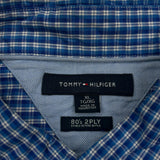 Tommy Hilfiger Checked Shirt - XL Blue Cotton