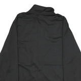 STARTER Mens Black & White Track Jacket L Polyester Zip Casual Sportswear