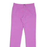 JOSEPH Womens Polyester Blend Lilac Regular Fit Trousers W30 L32 Stylish Zip