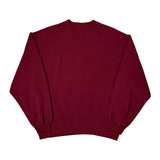 Russell Athletic Sweatshirt - Large Burgundy Cotton