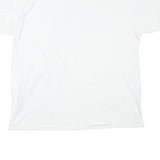 ONEITA Mens White Car Graphic T-Shirt XL Short Sleeve Crew Neck Cotton Blend