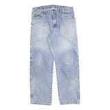 DICKIES Mens Blue Regular Straight Denim Light W33 L30 Cotton Blend Zip Jeans