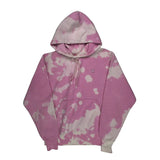 Reverse Weave Champion Tie-Dye Hoodie - Medium Pink Cotton Blend