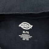 Dickies Henley T-Shirt - XL Black Cotton
