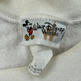 Made In USA Disney Sweatshirt - Large White Cotton Blend