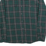 WIND RIVER Mens Green & Black Check Shirt XL Cotton Blend Casual Long Sleeve