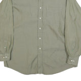 TOMMY HILFIGER Mens Green XL Cotton Shirt Classic Fit Button Front Pocket