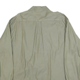 TOMMY HILFIGER Mens Green XL Cotton Shirt Classic Fit Button Front Pocket