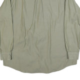 TOMMY HILFIGER Mens Green XL Cotton Shirt Classic Fit Button Front Pocket