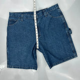Dickies Carpenter Shorts - 38W 10L Blue Denim