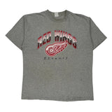 Detroit Red Wings Unbranded Single Stitch T-Shirt - 2XL Grey Cotton