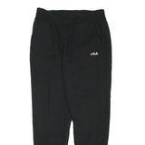 FILA Mens Joggers Black S W28 L28 Slim Tapered Comfort Sports Casual Wear