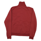 CARHARTT Mens Red Workwear Jacket S Polyester Blend Plain Zip Stand-Up Collar