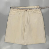 Unbranded Carpenter Shorts - 38W 10L Cream Cotton
