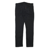 LEVI'S Mens Black Regular Fit Skinny Denim Jeans W34 L32 Classic Zip Closure