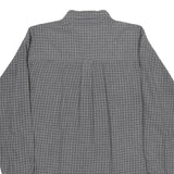 CHAPS RALPH LAUREN Mens Grey Check Regular Fit M Shirt Cotton Long Sleeve Button