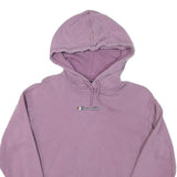 CHAMPION Womens Purple Hoodie S Classic Logo Cotton Blend Comfortable Fit