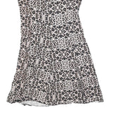 DOLCE & GABBANA Womens Beige & Black Leopard Print Cotton Blend Tank Dress 3XL