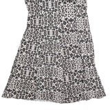 DOLCE & GABBANA Womens Beige & Black Leopard Print Cotton Blend Tank Dress 3XL