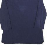 TOMMY HILFIGER Womens Navy Plain Cotton Pullover Crew Neck Jumper S Casual