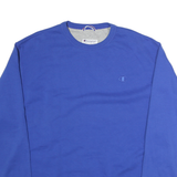 CHAMPION Mens Blue Crew Neck XL Cotton Sweatshirt Pullover Classic Logo