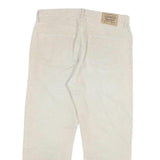 LEVI'S 551 Mens Jeans Beige Regular Straight Denim W34 L25 Casual Button Fly