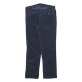 CALVIN KLEIN JEANS Womens Cotton Blend Navy Blue Regular Straight Trousers W30