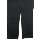 LEE Womens Black Classic Fit Straight Cotton Blend Trousers W36 L30