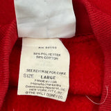 Mickey Mouse Disney Cartoon Sweatshirt - Large Red Cotton