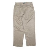 DOCKERS Mens Regular Fit Beige Cotton Blend Straight Trousers W33 L30