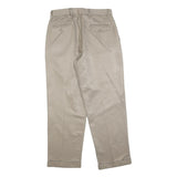 DOCKERS Mens Regular Fit Beige Cotton Blend Straight Trousers W33 L30