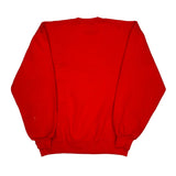Made In USA Russell Athletic College Sweatshirt - Large Red Cotton