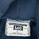 Made In USA Lee Hoodie - Large Blue Cotton