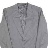 YVES SAINT LAURENT Mens Grey Wool Pinstripe Tailored Jacket M Wool Classic
