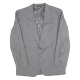 YVES SAINT LAURENT Mens Grey Wool Pinstripe Tailored Jacket M Wool Classic