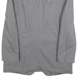 YVES SAINT LAURENT Mens Grey Wool Pinstripe Tailored Jacket M Wool Classic