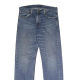 LEVI'S 505 Mens Regular Blue Denim Medium W33 L32 Zip Jeans Classic Straight Fit