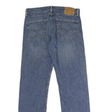 LEVI'S 505 Mens Regular Blue Denim Medium W33 L32 Zip Jeans Classic Straight Fit